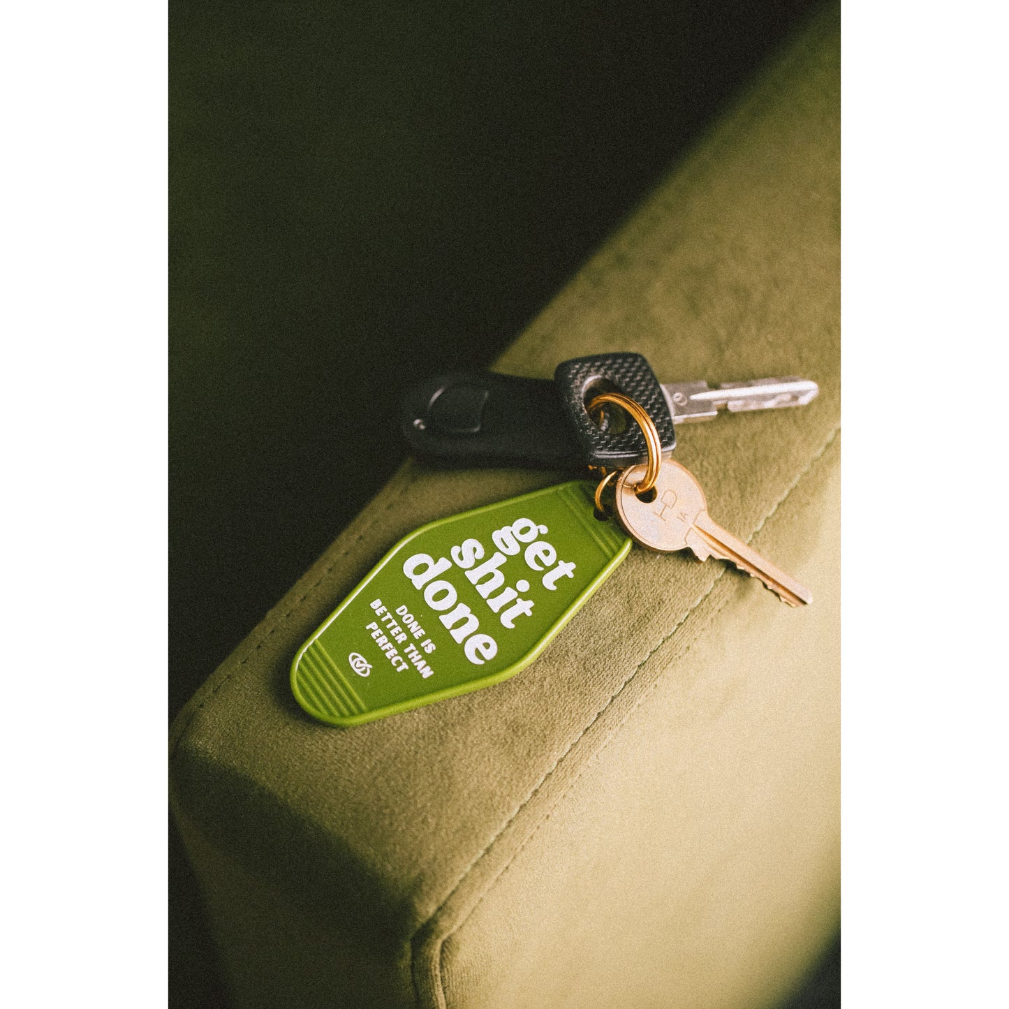 Get Sh*t Done Key Fob Green