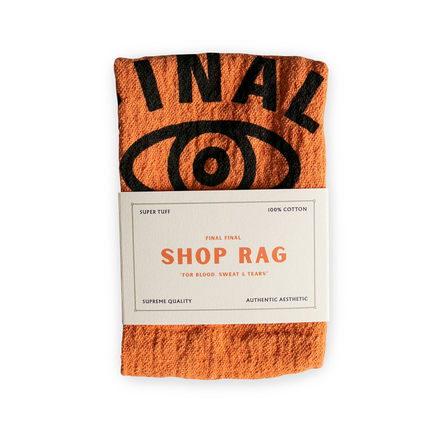 Final Final Shop Rag Orange