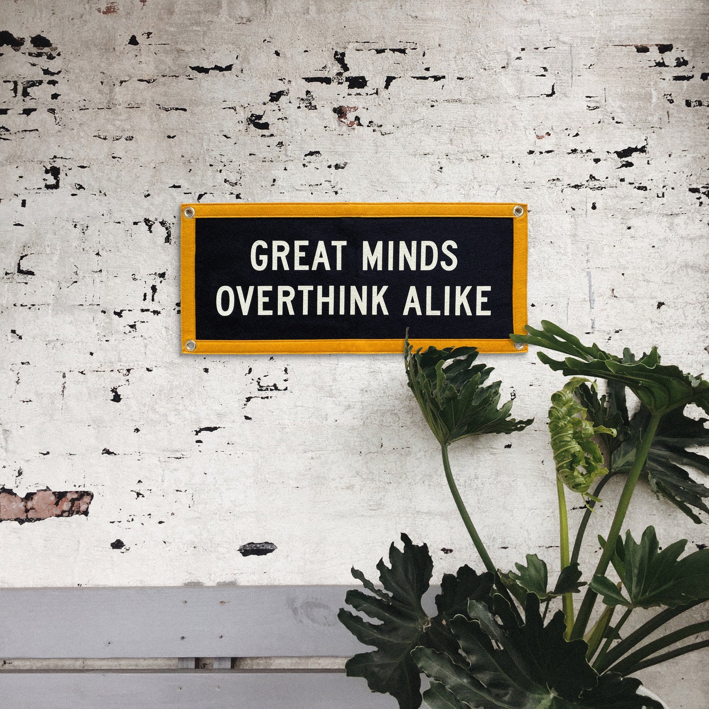 Great Minds Overthink Alike Flag by Oxford Pennant